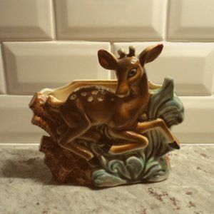 vintage deer planter